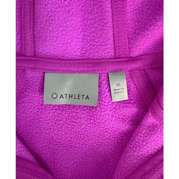 Athleta Pink Space Dye Full Zip HoodieWomen’s Medium Running Yoga Athleisure - Picture 5 of 6